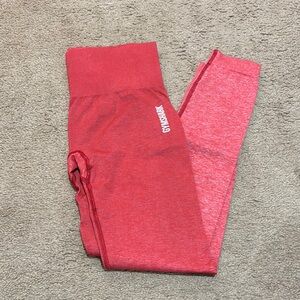 Gymshark Red ombré Leggings